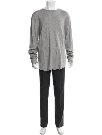 Pre-owned Rag & Bone Crew Neck Long Sleeve Pullover In Gray