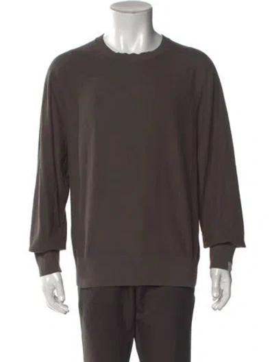 Pre-owned Rag & Bone Crew Neck Long Sleeve Pullover In Green