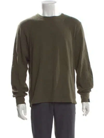 Pre-owned Rag & Bone Crew Neck Long Sleeve Pullover In Green