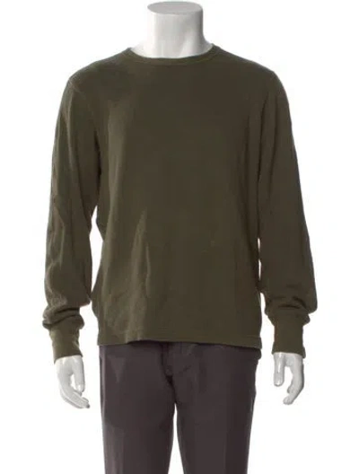 Pre-owned Rag & Bone Crew Neck Long Sleeve Pullover In Green