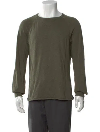 Pre-owned Rag & Bone Crew Neck Long Sleeve Pullover In Green
