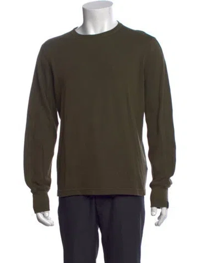 Pre-owned Rag & Bone Crew Neck Long Sleeve Pullover In Green