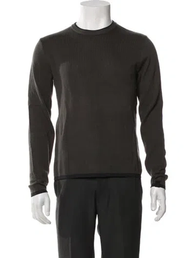 Pre-owned Rag & Bone Crew Neck Long Sleeve Pullover In Green