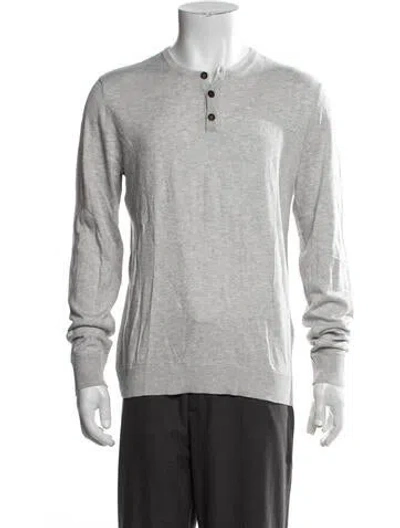 Pre-owned Rag & Bone Crew Neck Long Sleeve Pullover In Grey