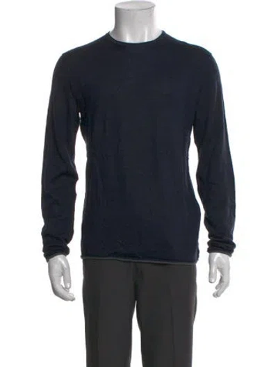Pre-owned Rag & Bone Crew Neck Long Sleeve Pullover W/ Tags In Blue