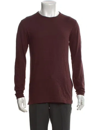 Pre-owned Rag & Bone Crew Neck Long Sleeve Pullover W/ Tags In Burgundy