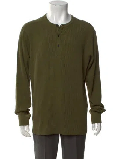 Pre-owned Rag & Bone Crew Neck Long Sleeve Pullover W/ Tags In Green