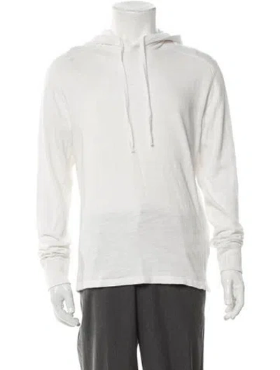 Pre-owned Rag & Bone Crew Neck Long Sleeve Pullover In White
