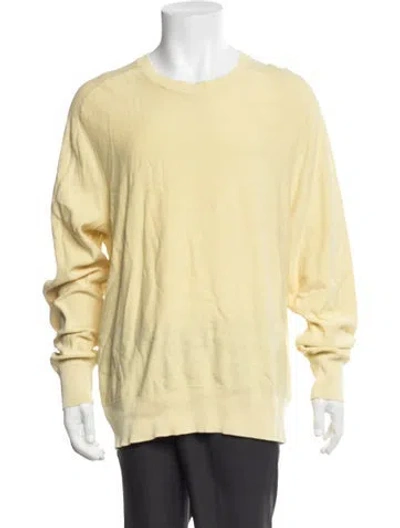 Pre-owned Rag & Bone Crew Neck Long Sleeve Pullover In Yellow