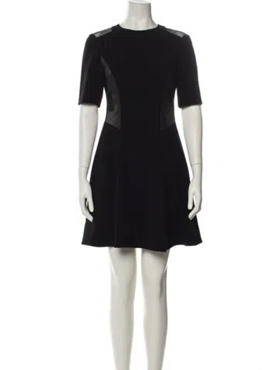 Pre-owned Rag & Bone Crew Neck Mini Dress In Black