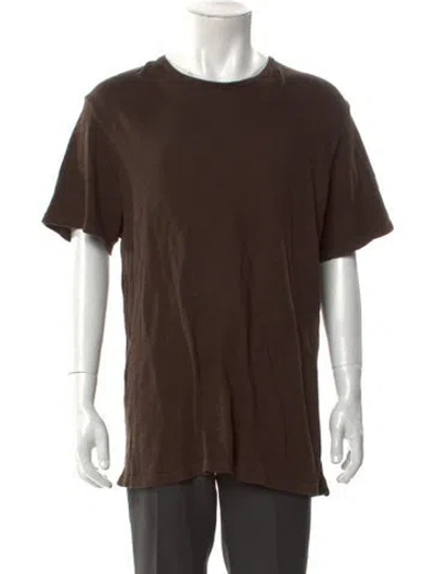 Pre-owned Rag & Bone Crew Neck Short Sleeve Pullover In Brown