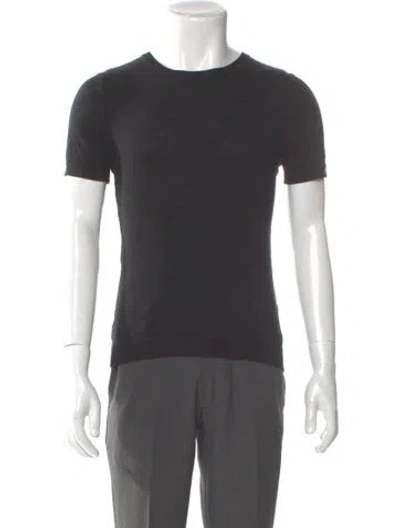 Pre-owned Rag & Bone Crew Neck Short Sleeve Pullover In Gray