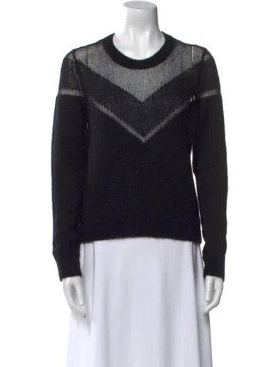 Pre-owned Rag & Bone Crew Neck Sweater In Black