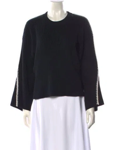 Pre-owned Rag & Bone Crew Neck Sweater In Black
