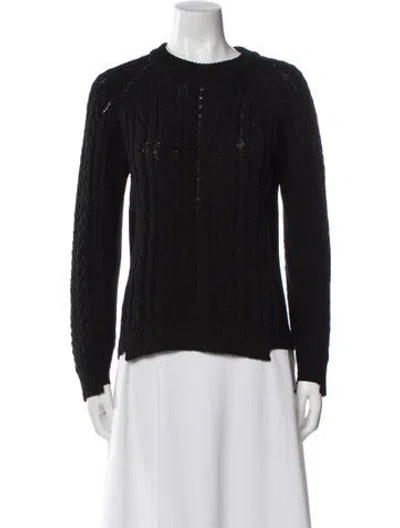 Pre-owned Rag & Bone Crew Neck Sweater In Black