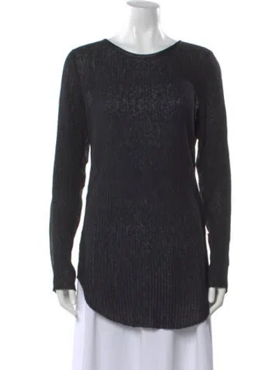 Pre-owned Rag & Bone Crew Neck Sweater In Black