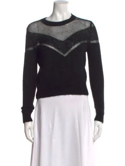 Pre-owned Rag & Bone Crew Neck Sweater In Black