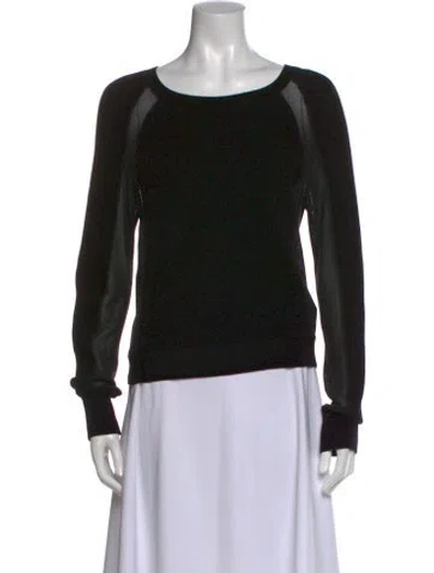 Pre-owned Rag & Bone Crew Neck Sweater In Black