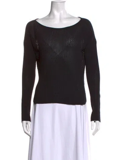 Pre-owned Rag & Bone Crew Neck Sweater In Black
