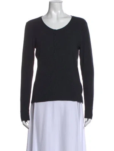 Pre-owned Rag & Bone Crew Neck Sweater In Black