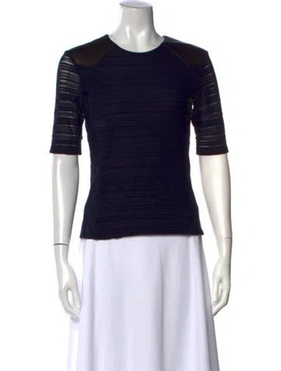 Pre-owned Rag & Bone Crew Neck Sweater In Black