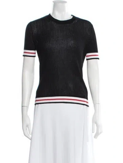 Pre-owned Rag & Bone Crew Neck Sweater In Black