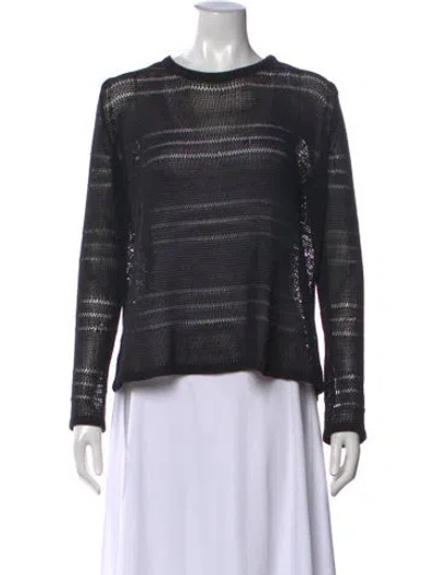 Pre-owned Rag & Bone Crew Neck Sweater In Black