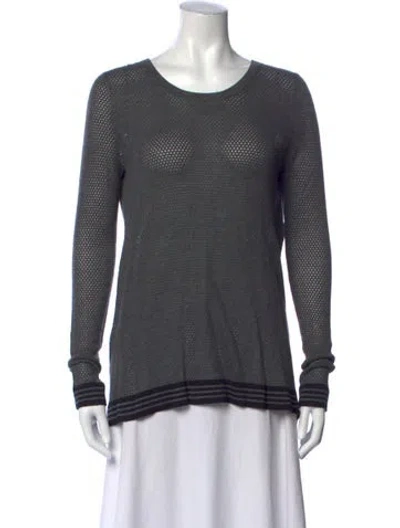 Pre-owned Rag & Bone Crew Neck Sweater In Black/grey