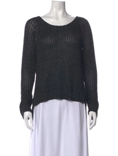 Pre-owned Rag & Bone Crew Neck Sweater In Black/metallic