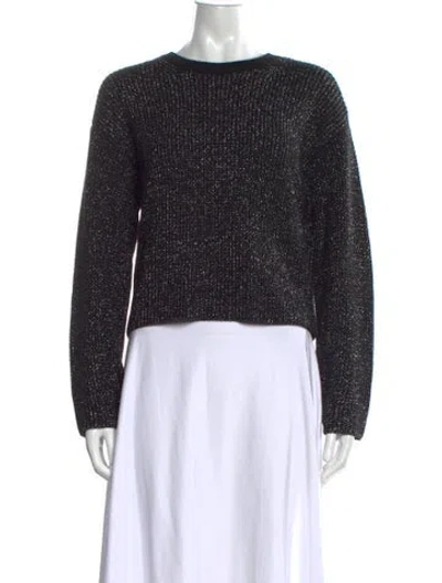 Pre-owned Rag & Bone Crew Neck Sweater In Black/silver