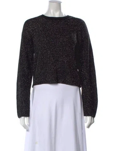 Pre-owned Rag & Bone Crew Neck Sweater In Black/silver