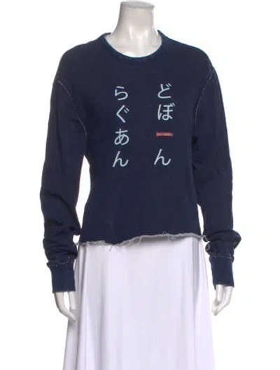 Pre-owned Rag & Bone Crew Neck Sweater In Blue
