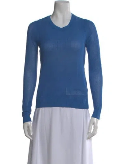 Pre-owned Rag & Bone Crew Neck Sweater In Blue