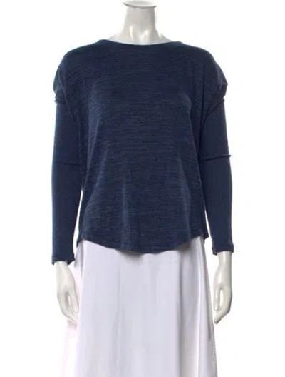 Pre-owned Rag & Bone Crew Neck Sweater In Blue