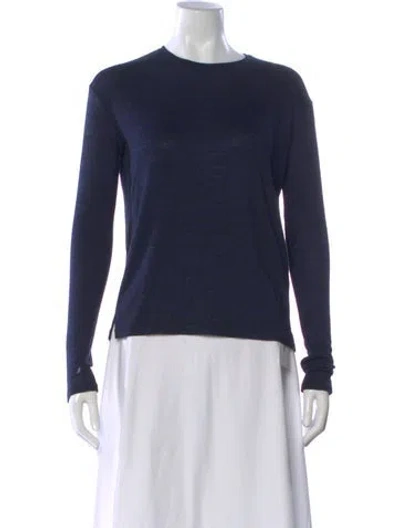 Pre-owned Rag & Bone Crew Neck Sweater In Blue