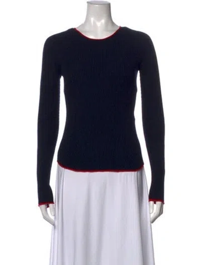 Pre-owned Rag & Bone Crew Neck Sweater In Blue