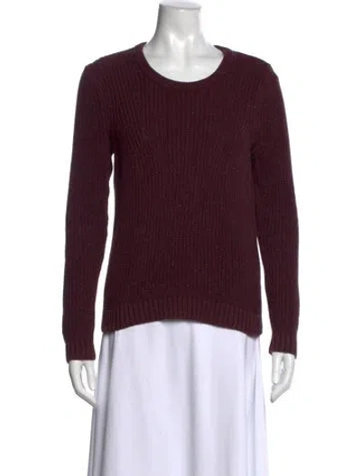 Pre-owned Rag & Bone Crew Neck Sweater In Burgundy