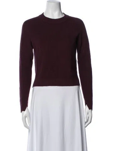 Pre-owned Rag & Bone Crew Neck Sweater In Burgundy