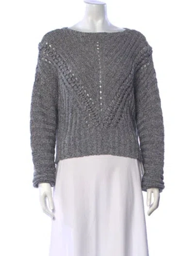 Pre-owned Rag & Bone Crew Neck Sweater In Gray