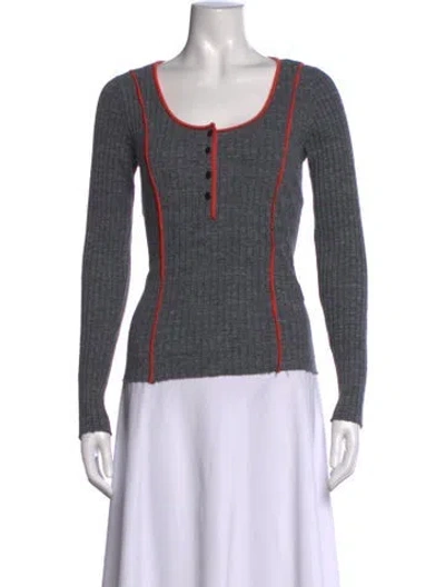 Pre-owned Rag & Bone Crew Neck Sweater In Grey
