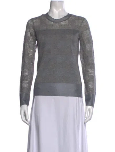 Pre-owned Rag & Bone Crew Neck Sweater In Grey/metallic