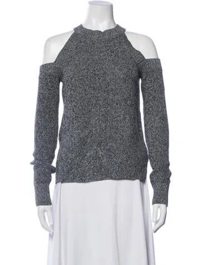 Pre-owned Rag & Bone Crew Neck Sweater In Grey/white