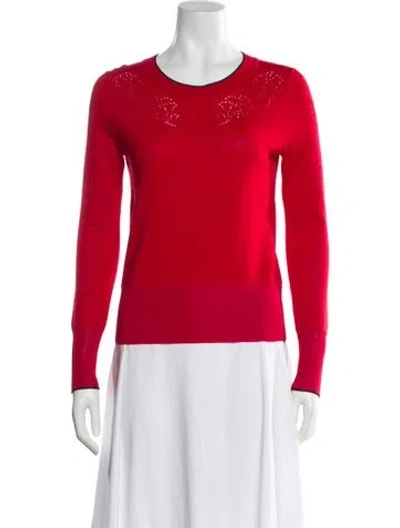 Pre-owned Rag & Bone Crew Neck Sweater In Red