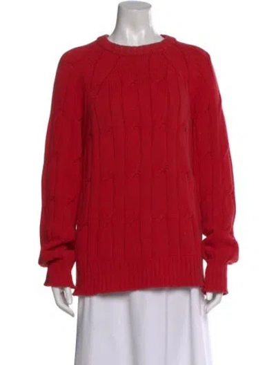 Pre-owned Rag & Bone Crew Neck Sweater In Red