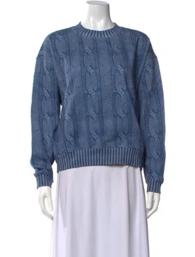 Pre-owned Rag & Bone Crew Neck Sweater W/ Tags In Blue