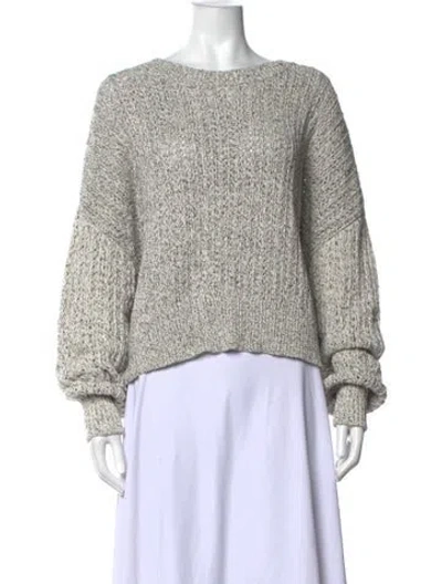 Pre-owned Rag & Bone Crew Neck Sweater W/ Tags In White