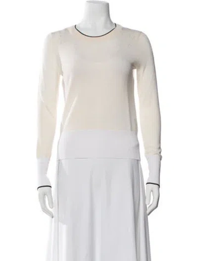 Pre-owned Rag & Bone Crew Neck Sweater In White