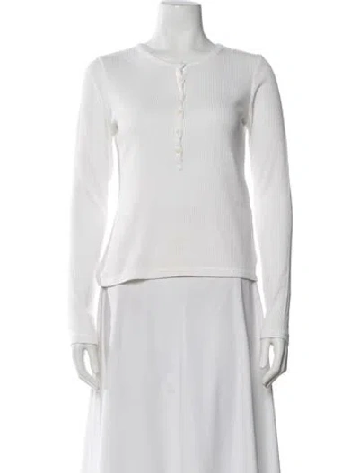 Pre-owned Rag & Bone Crew Neck Sweater In White