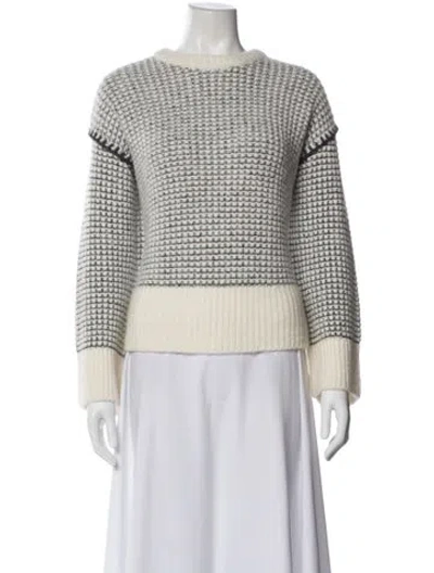 Pre-owned Rag & Bone Crew Neck Sweater In White