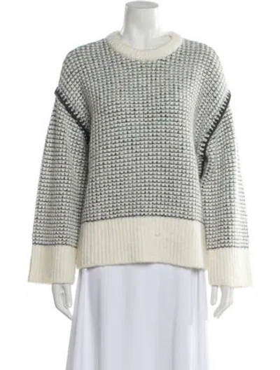 Pre-owned Rag & Bone Crew Neck Sweater In White